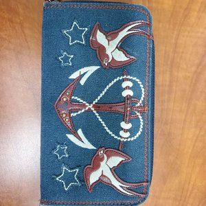 Loungefly Sailor Swallow Birds and Anchor Wallet